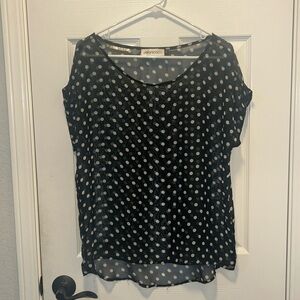Sheer Veronica M Polka Dot Blouse